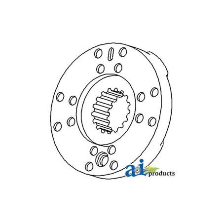 A & I Products Brake Plate Assembly w/ Lining 9.8" x9" x2.3" A-70277326